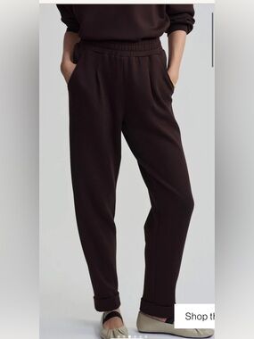 Varley DoubleSoft The Rolled Cuff Pant - Dark Brown - 28.5”